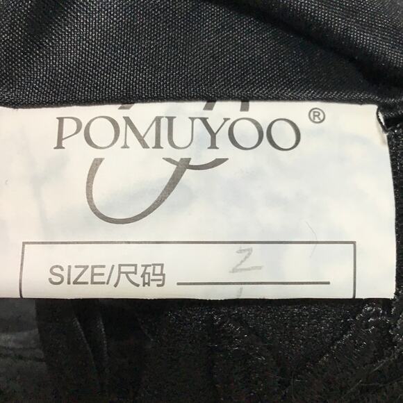 FORMAL SZ 2 XS Black embroidered lace up corset prom party mermaid maxi B101 - Picture 8 of 8